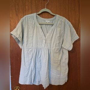 Lucky Brand Light Blue Short Sleeve Tee